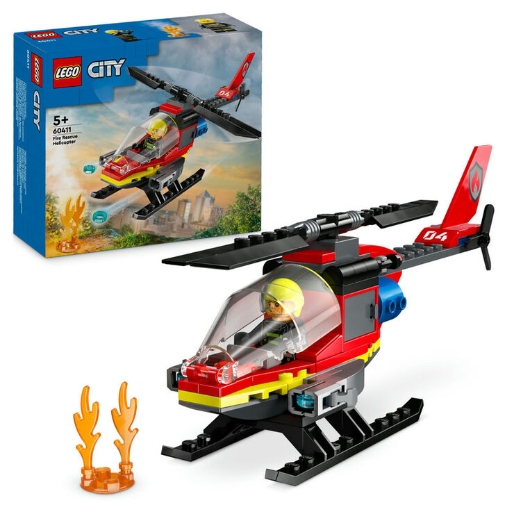 LEGO® City Helicòpter de Rescat de Bombers 60411