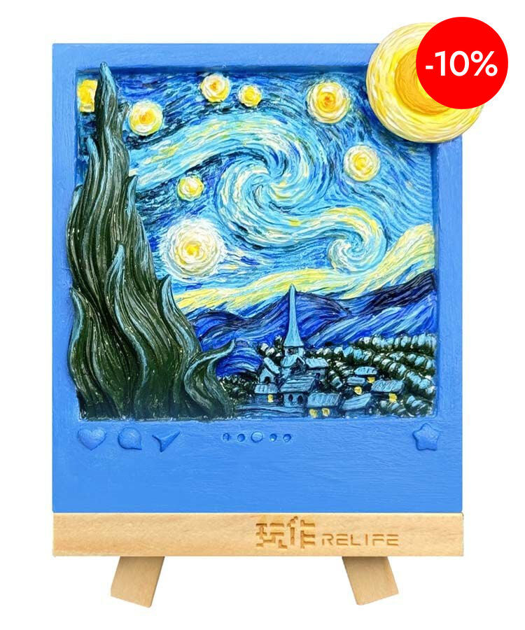 Pintura 3D Magn&eacute;tico Madnesstoys La noche estrellada