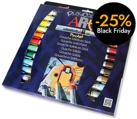 Tèmpera sòlida en barra Playcolor Art Pocket 24 colors