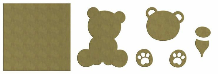 Kit Aladine Pinta Figura madera Oso