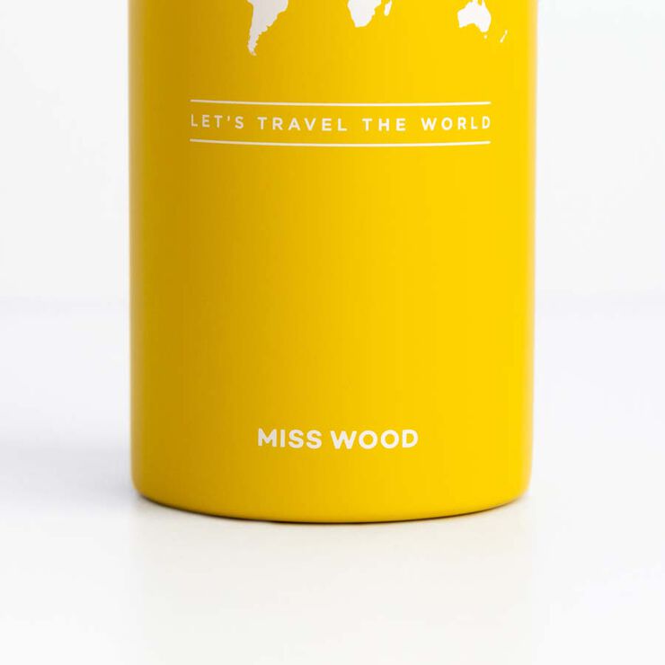 Botella termo Miss Wood amarillo