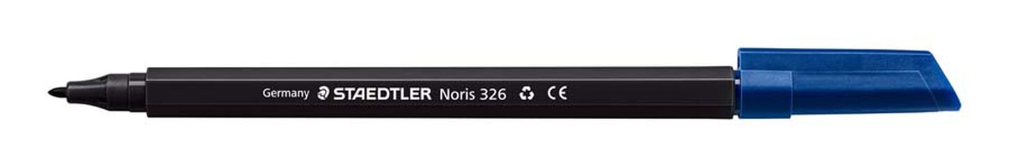 Rotulador Staedtler Noris 326 negro 10u