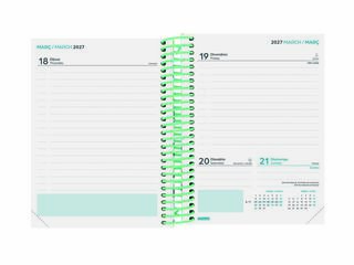 Agenda Escolar Finocam Diva 1/8 D&iacute;a/P&aacute;gina Catal&aacute;n 2026-27 Selva