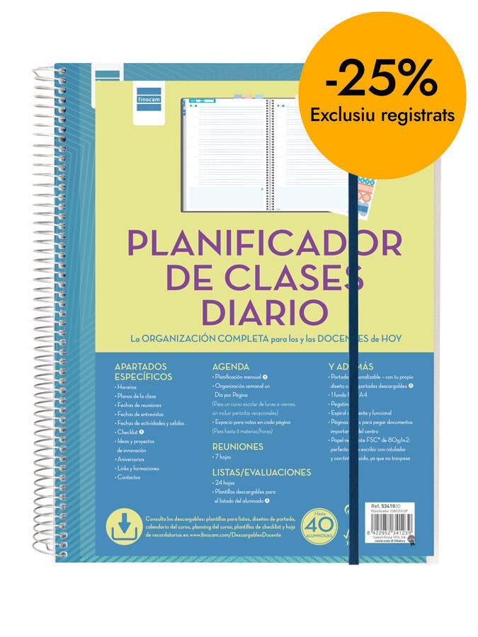 Planificador de clases Finocam castellano