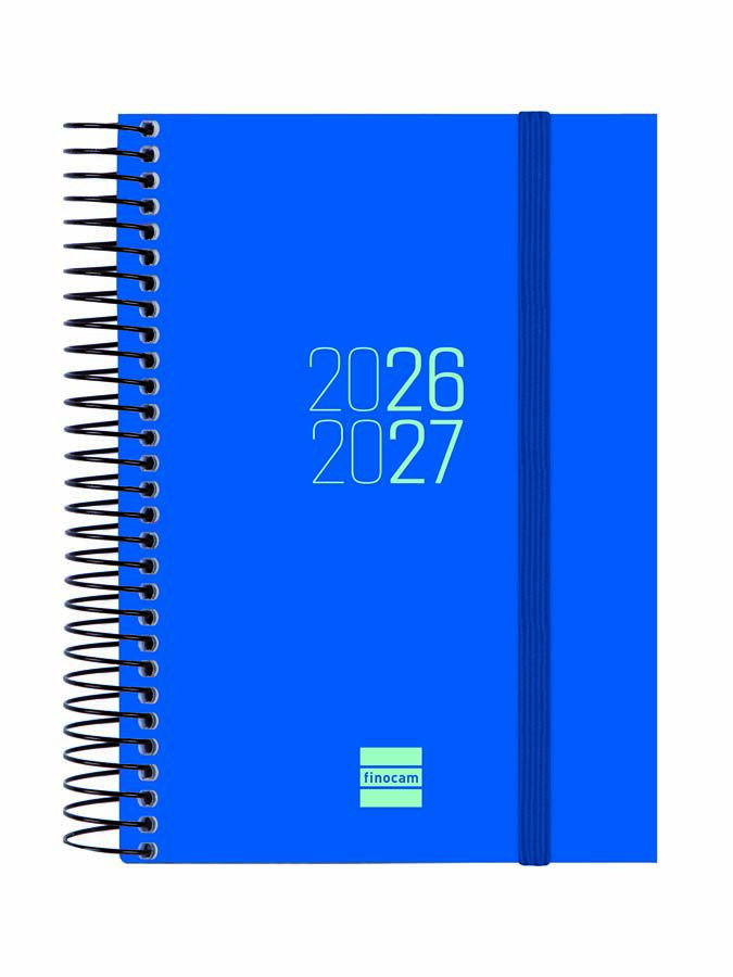 Agenda Escolar Finocam Esp.E8 D&iacute;a/P&aacute;gina Catal&aacute;n 2026-27 Azul
