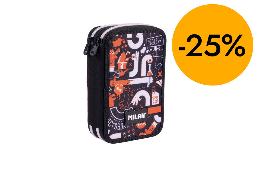 Plumier 2 pisos Milan Especial Fingers