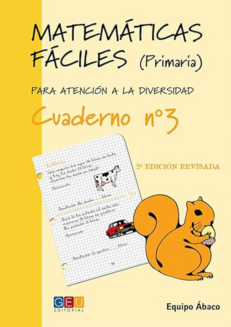 Matemáticas Fáciles 3 1º Primaria GEU