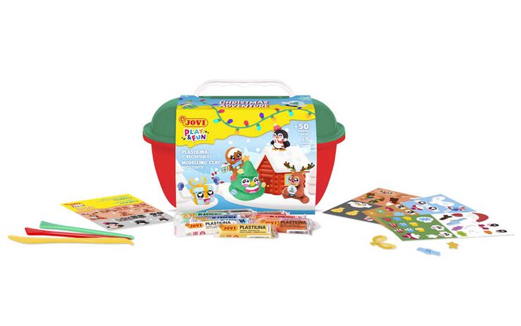 Cofre Plastilina Jovi Navidad Play & Fun