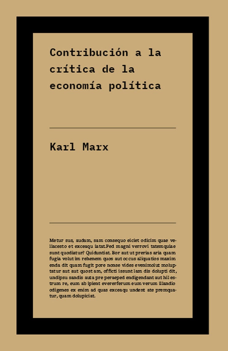 Contribuci&oacute;n a la cr&iacute;tica de la econom&iacute;a pol&iacute;tica