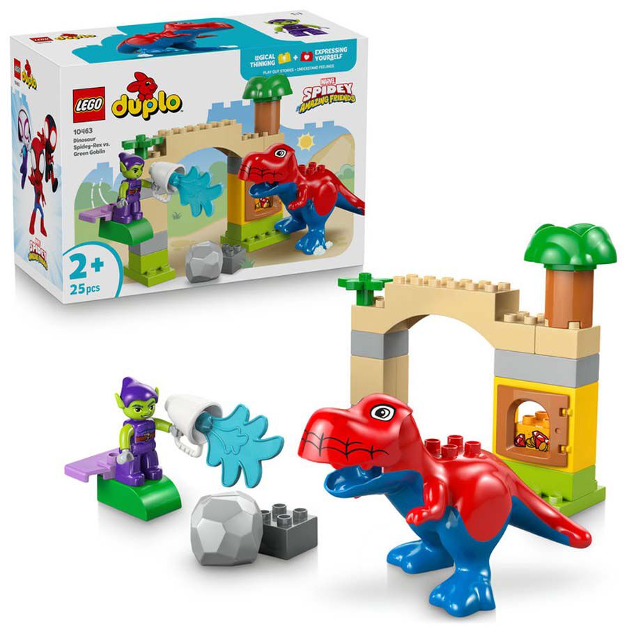 LEGO&reg; DUPLO Disney TM Dinosaurio Spidey-Rex vs. Duende Verde 10463