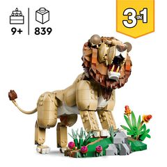 LEGO&reg; Creator Animales Salvajes: Le&oacute;n Majestuoso 31386