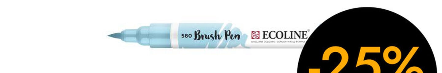Retolador Ecoline Brush Pen blau pastel 580