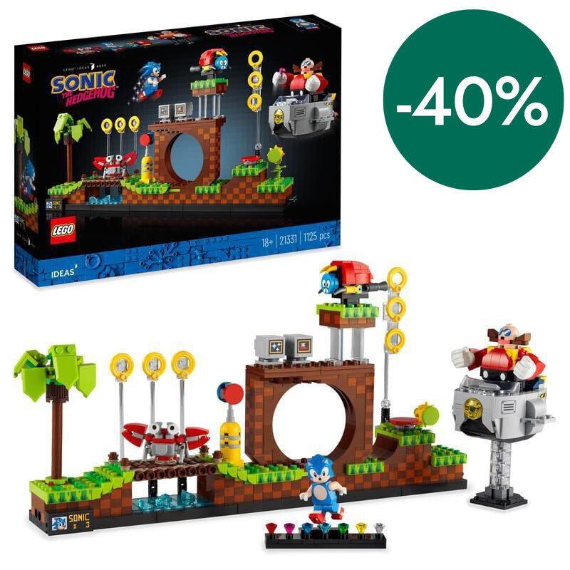 LEGO&reg; Sonic the Hedgehog Green Hill Zone set con Dr. Eggman 21331