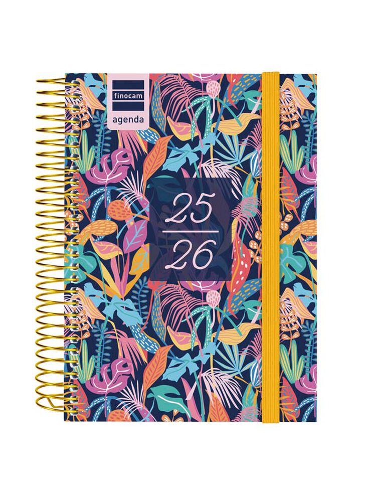 Agenda Finocam escolar Secundaria 1/8 día/pág cat 2025-26 tropic