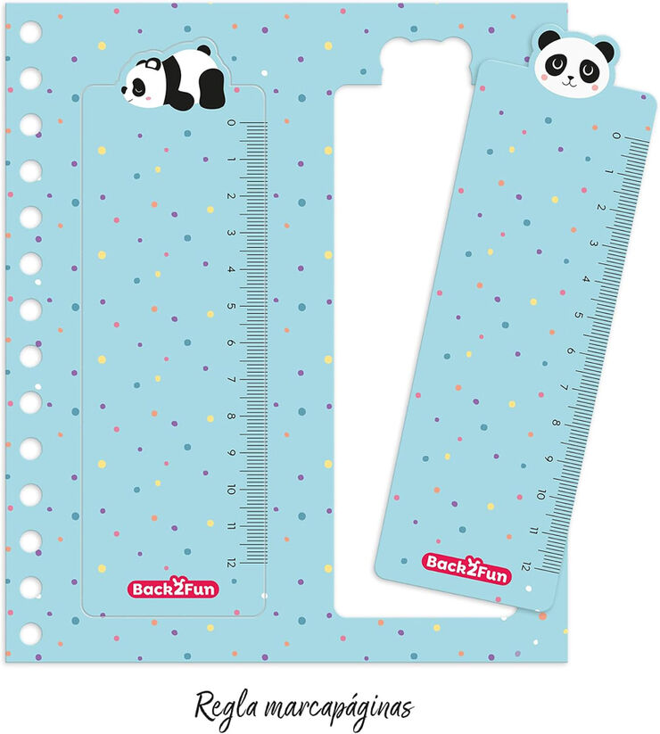 Agenda Escolar W-O B2F D/P Mult. 2026-2027 Silver Panda