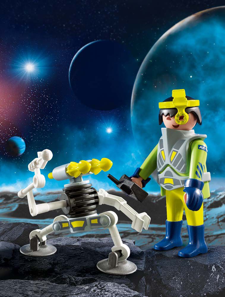 agente general con robot playmobil
