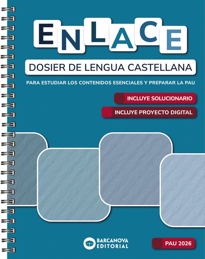 Enlace. Dosier de Lengua castellana. Bachillerato 2026