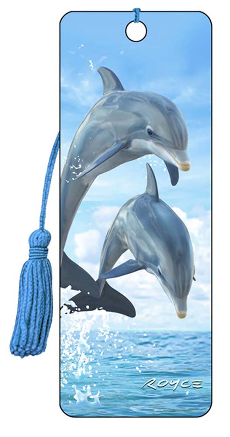 Punto de libro 3D dolphin jumpers