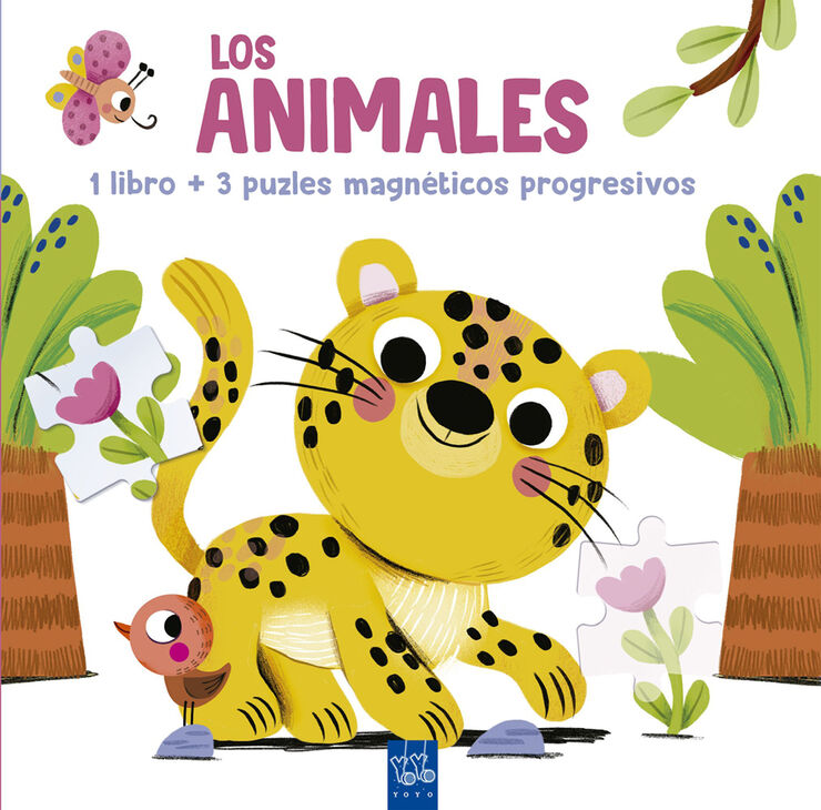 Lee y juega con puzles magnéticos. Los animales