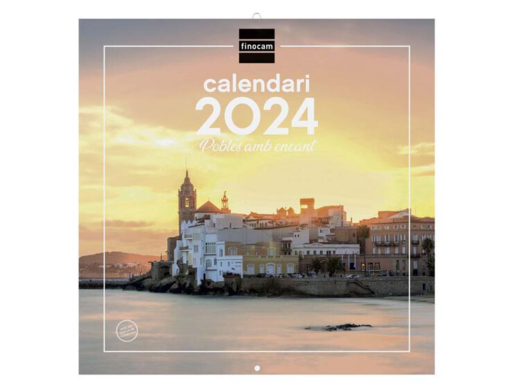 Calendario pared Finocam 30X30 2024 Pueblos Encanto cat