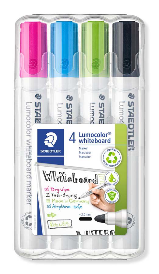 Rotulador pizarra blanca Staedtler 351 4 colores