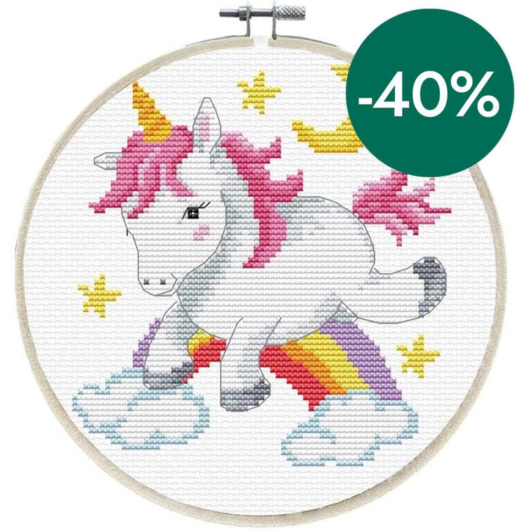 Kit Punt de creu Ladybird bastidor Unicorn