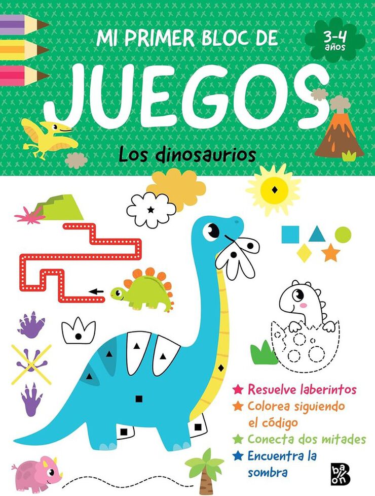Mi primer bloc de juegos: Los dinosaurios