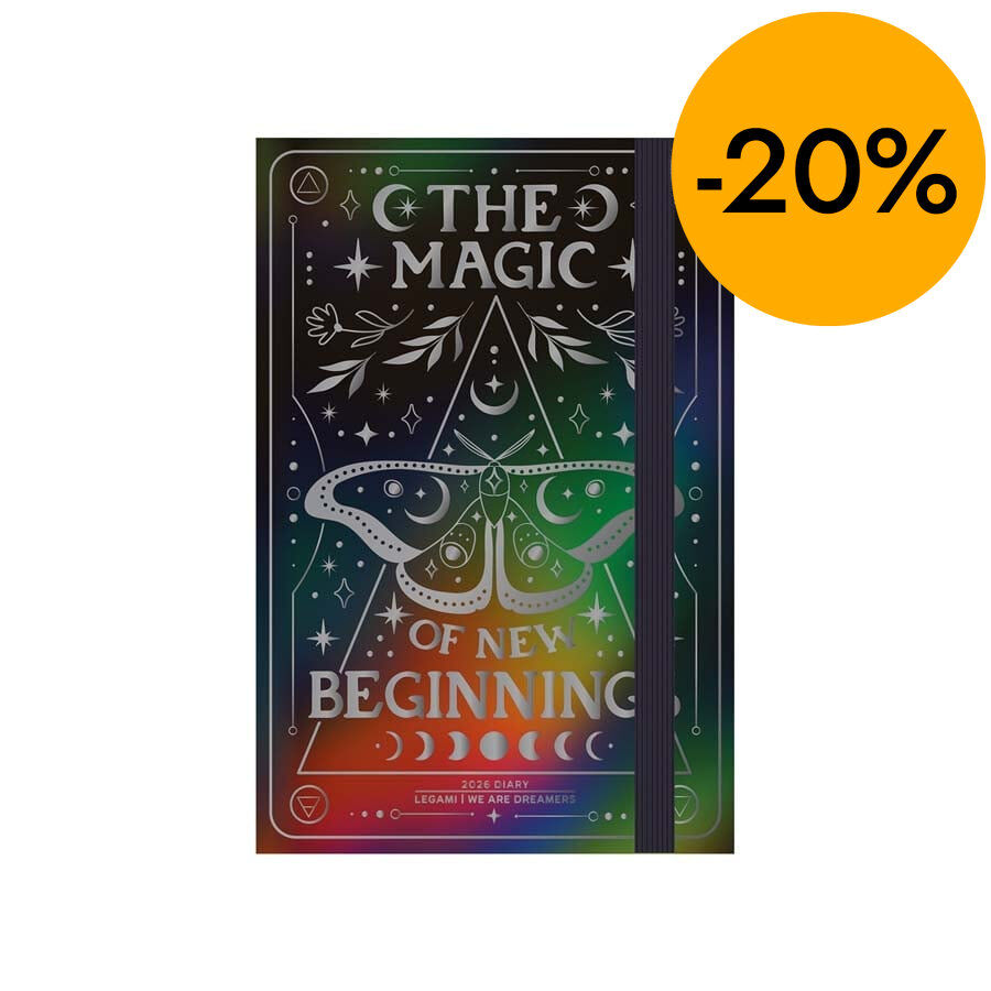 Agenda Legami 16 meses Medium d&iacute;a/p&aacute;g multiling&uuml;e 2025-26 Moth