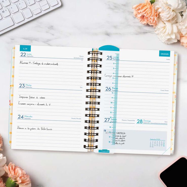 Agenda Finocam docente Magistral Design 1/4 sem/vista cas 2025-26 flower