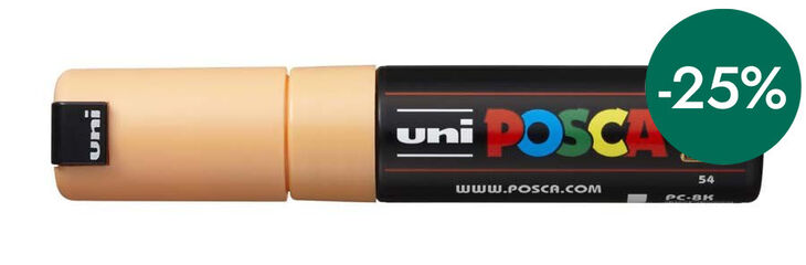 Rotulador Posca PC-8K 8mm naranja claro