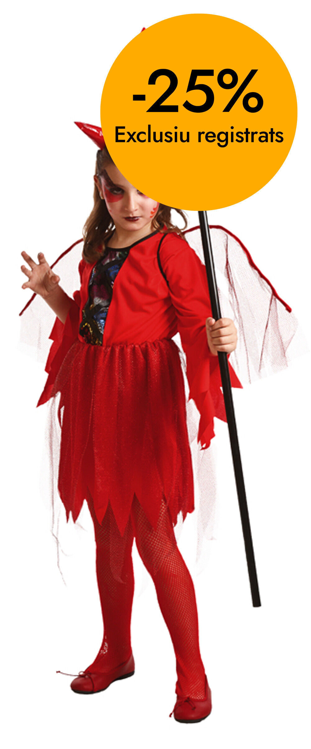 Disfraz Demonio (falda) De 5 a 7 a&ntilde;os