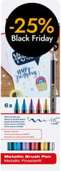 Retoladors Edding Brush Pen 1340 metal 6 colors