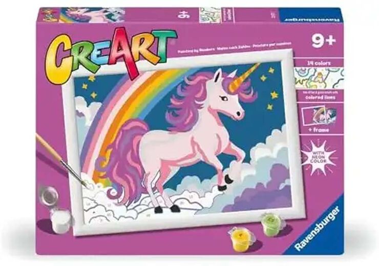 Creart Serie D Unicornio Neón Rosa