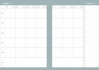 Agenda Quo Vadis Daily Pastel 13x21 d&iacute;a/p&aacute;g mult 2026 azul