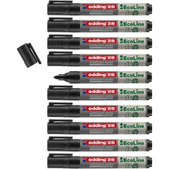 Rotuladores pizarra Edding Ecoline 28 negro 10u