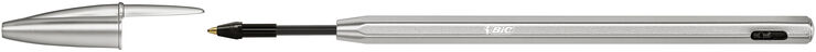 Bolígraf Bic Cristal Renew Metal + 2 recanvis negre