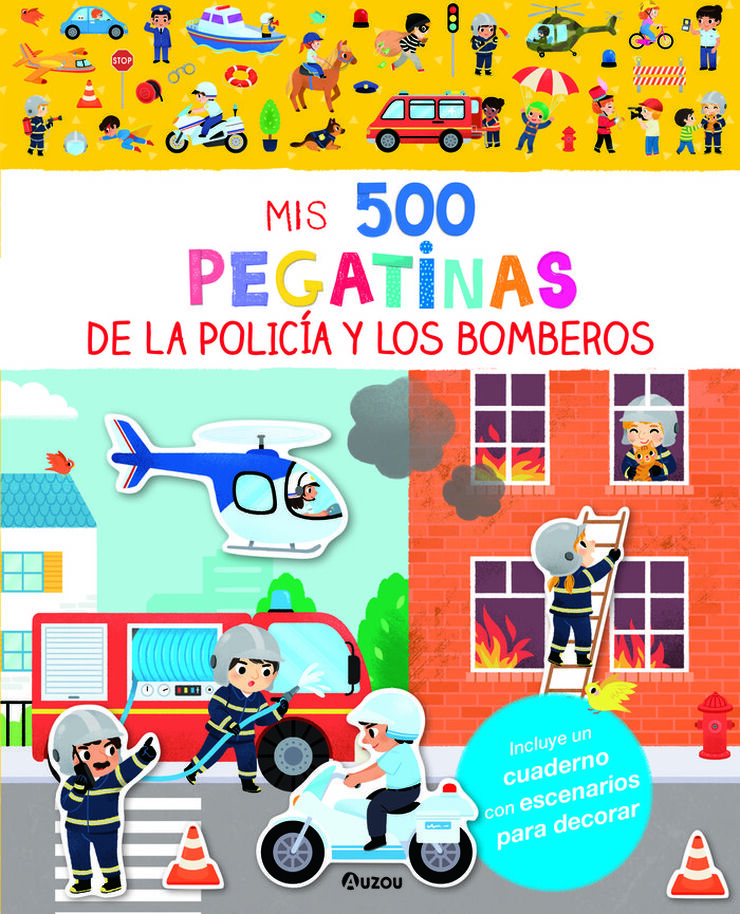 Mis 500 pegatinas de la Policía y los Bomberos