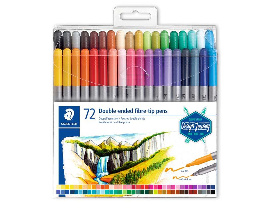 Rotuladores Staedtler doble punta 36 colores