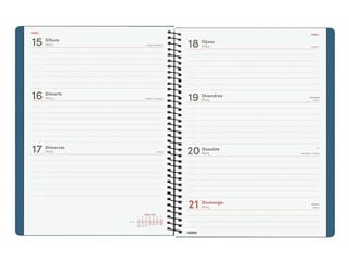 Agenda Finocam My Semana Vista Horizontal 2027 Catal&aacute;n Azul