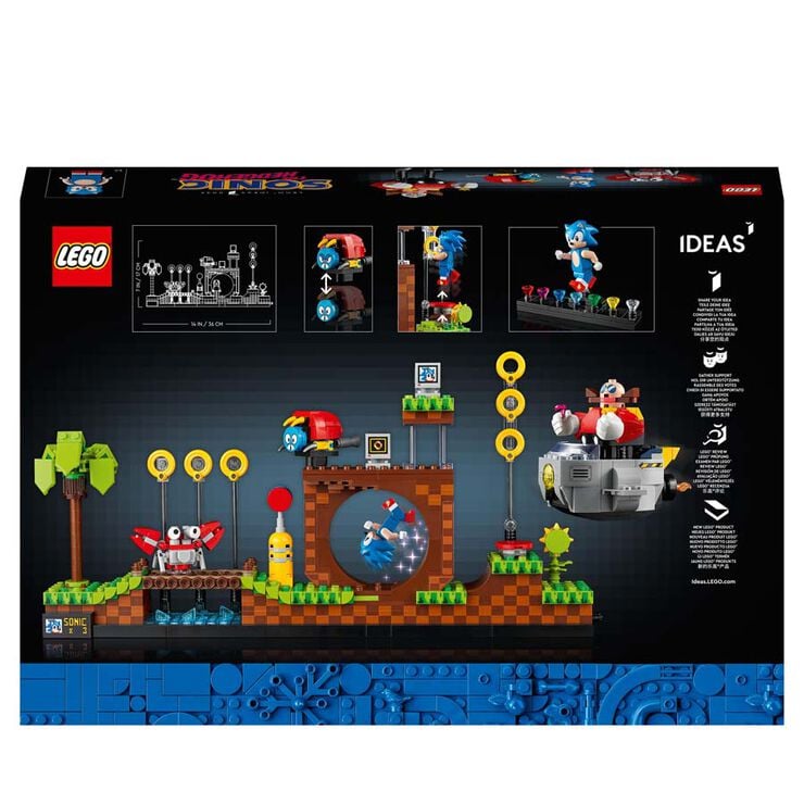 LEGO® Sonic the Hedgehog Green Hill Zone set con Dr. Eggman 21331
