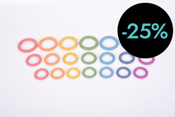 Anillas de madera Rainbow