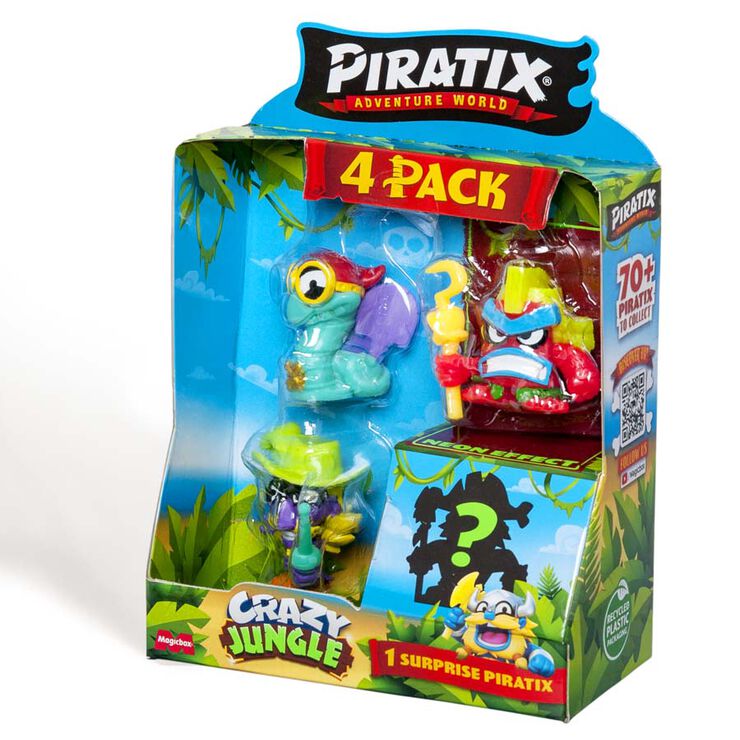 Piratix Crazy Jungle Four Pack - Assortit