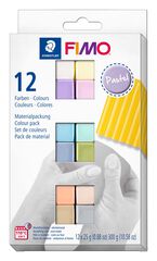 Pasta para modelar Fimo Soft 300g pastel 12 colores