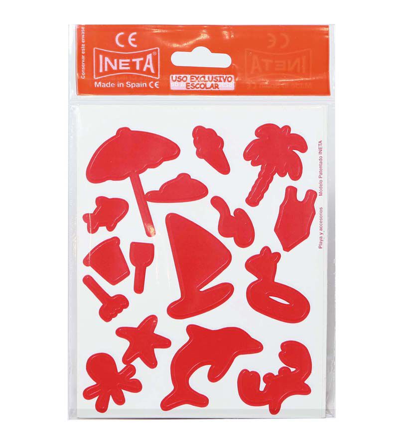 Gomets tem&aacute;ticos Ineta Playa 6 colores