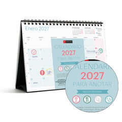 Calendario Miquelrius Mesa A5 Castellano 2027 Lovely