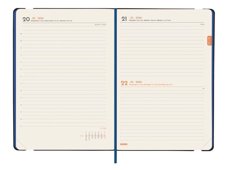 Agenda Finocam Joy FA5 día/pág cat 2026 Fiona