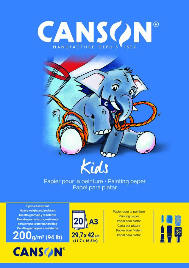 Bloc pintura Canson Kids A3 20 fulls