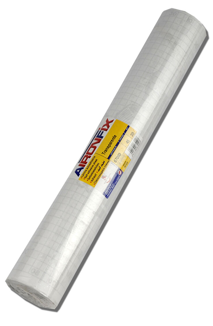 Plàstic transparent adhesiu Aironfix rotlle 0,045x20m