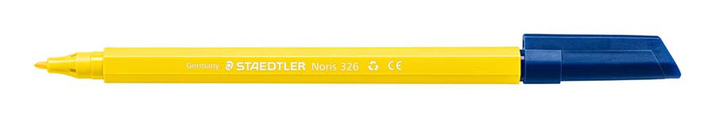 Rotulador Staedtler Noris 326 amarillo 10u