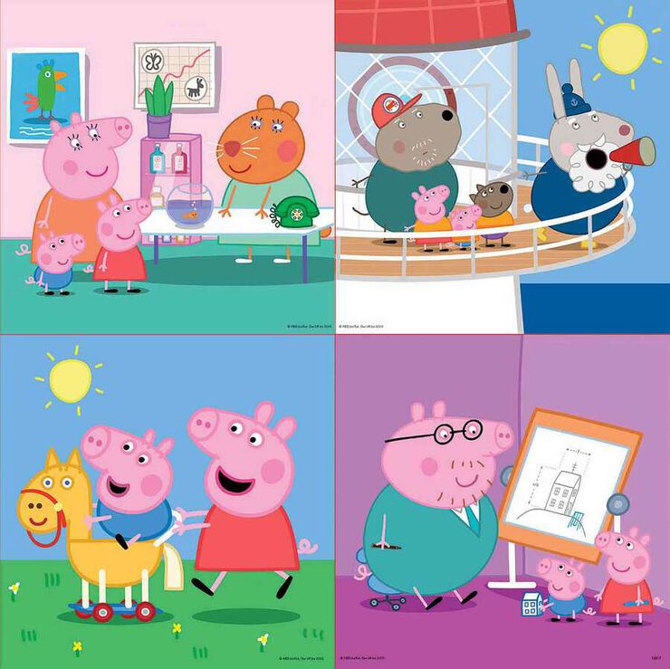 Puzles Progressius 12-20-25-25 Peppa Pig Puzles Progressius 12-20-25-25 Peppa Pig
